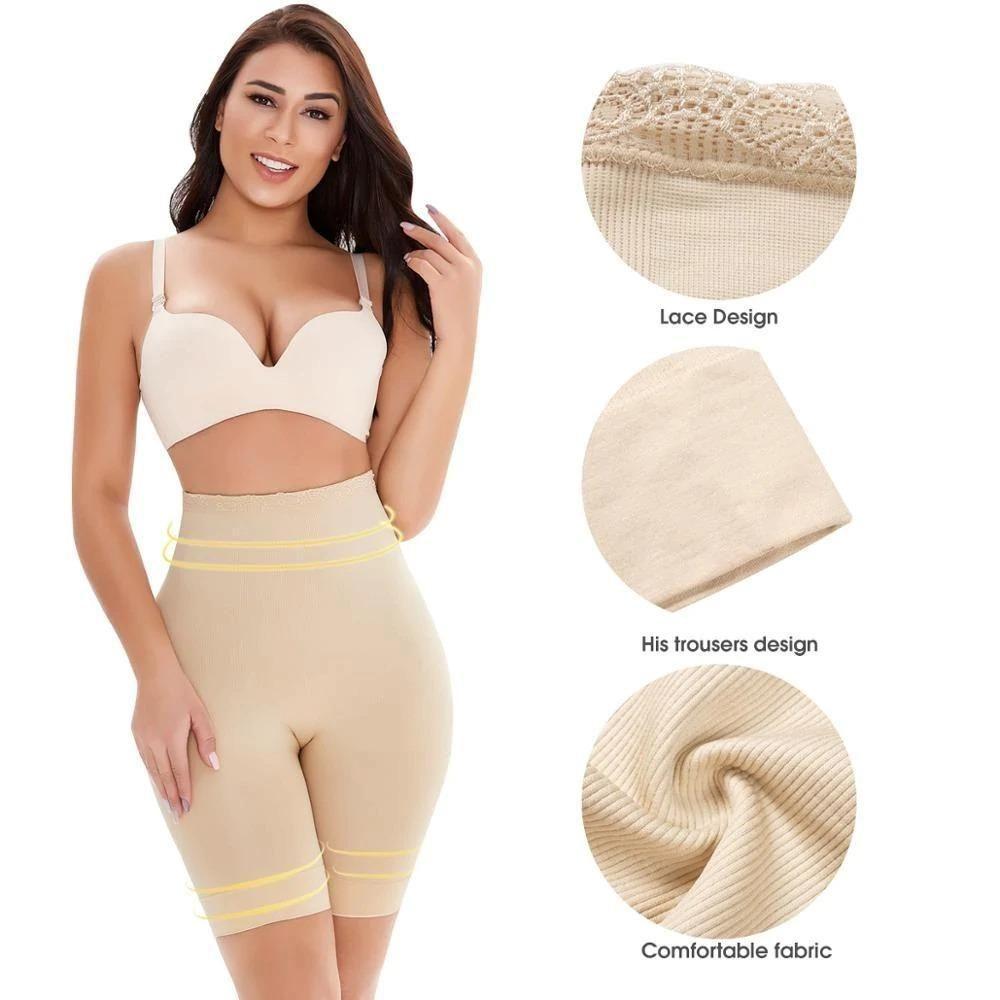 4-in-1 Shaper - Quick Slim Shape Wear Tummy, Back, Thighs, Hips - Black/Effective Seamless Tummy Tucker